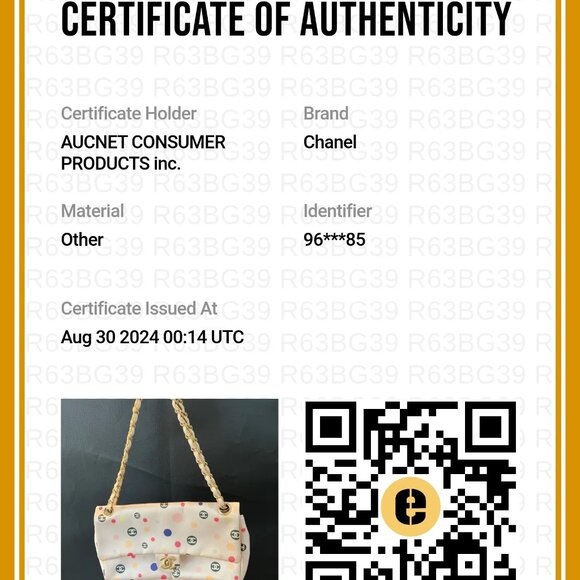 Pre-owned CHANEL Pink Classique Satin Polka Dot Single Chain Flap Bag - Picture 5 of 5